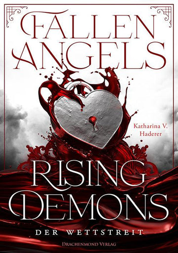 Das Cover zeigt mittig ein metallenes Schloss in Herzform, welches in einen See aus rotem Blut zu fallen scheint. Im Hintergrund ist ein grau-weißer Wolkenhimmel. Der erste Teil des Titels steht in Rot im oberen Teil des Covers und der zweite Teil in weißer Schrift im unteren Teil.